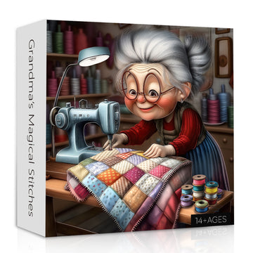 Grand-mère Magical Stitches Puzzle 1000 pièces